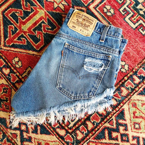 Levi's Pants - LEVI 505 VINTAGE HIGHWAISTED SHORTS